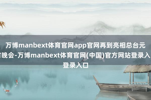 万博manbext体育官网app官网再到亮相总台元宵晚会-万博manbext体育官网(中国)官方网站登录入口