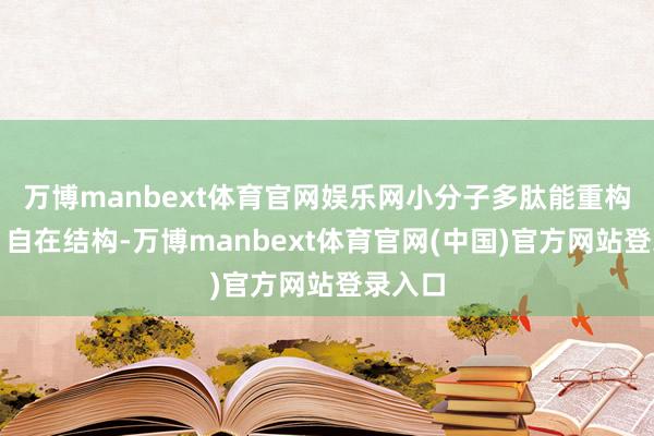 万博manbext体育官网娱乐网小分子多肽能重构发芯、自在结构-万博manbext体育官网(中国)官方网站登录入口